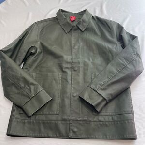 NWT Ring Of Fire Faux Leather Dark Green Jacket Size Medium New